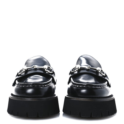Gucci Magnum Calfskin Womens Horsebit Platform Mules 36 Black 3 of 11