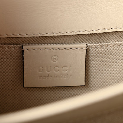 Gucci Calfskin Bamboo Web Mini Dionysus Top Handle Bag White Blue Hibiscus Red 6 of 14