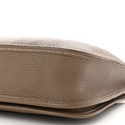 Hermes Taurillon Clemence Evelyne III PM Etoupe 10 of 11