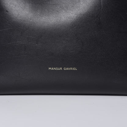 Mansur Gavriel Vegetable Tanned Calfskin Bucket Bag Black Flamma 13 of 13