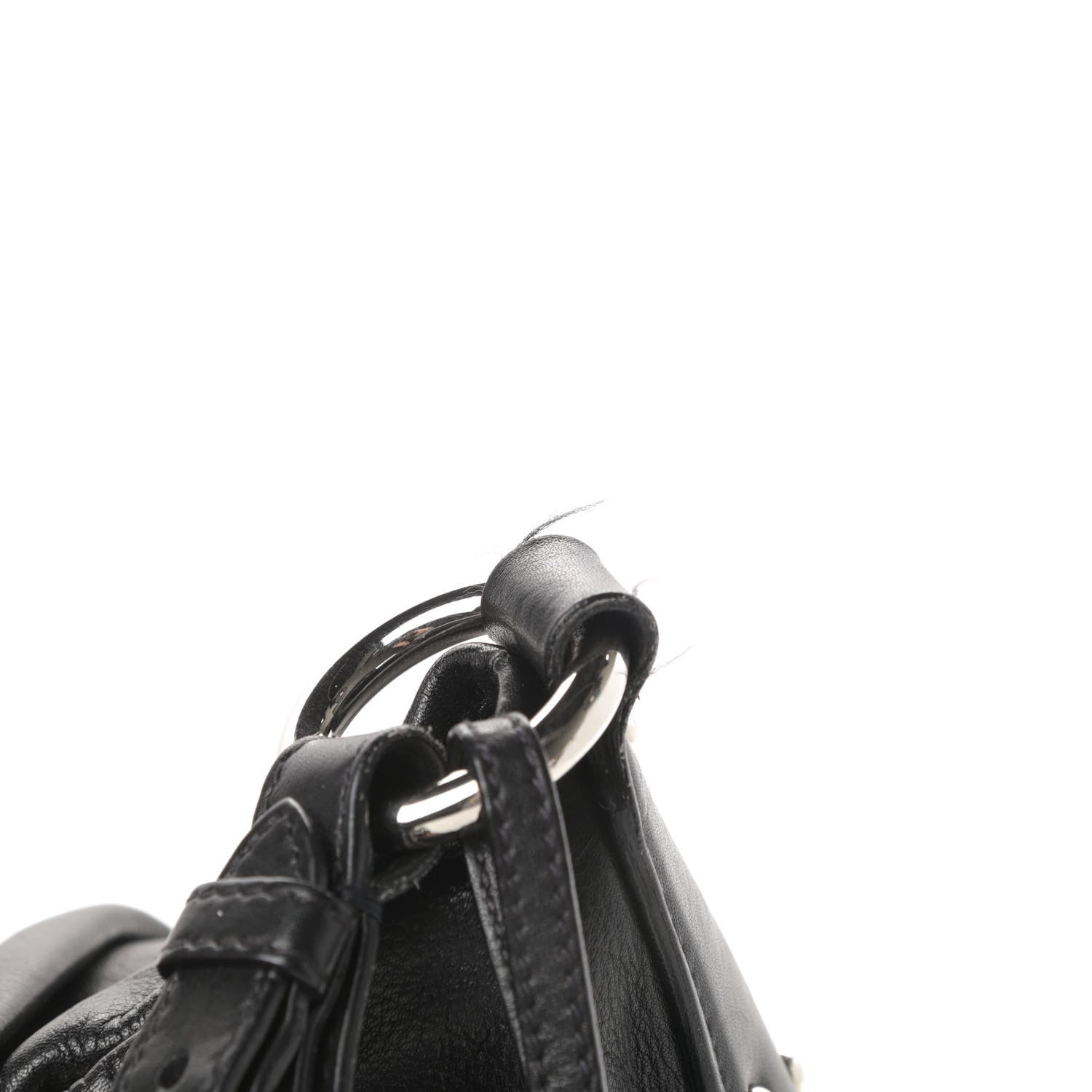 Prada Soft Calfskin Pleated Hobo Black 13 of 15