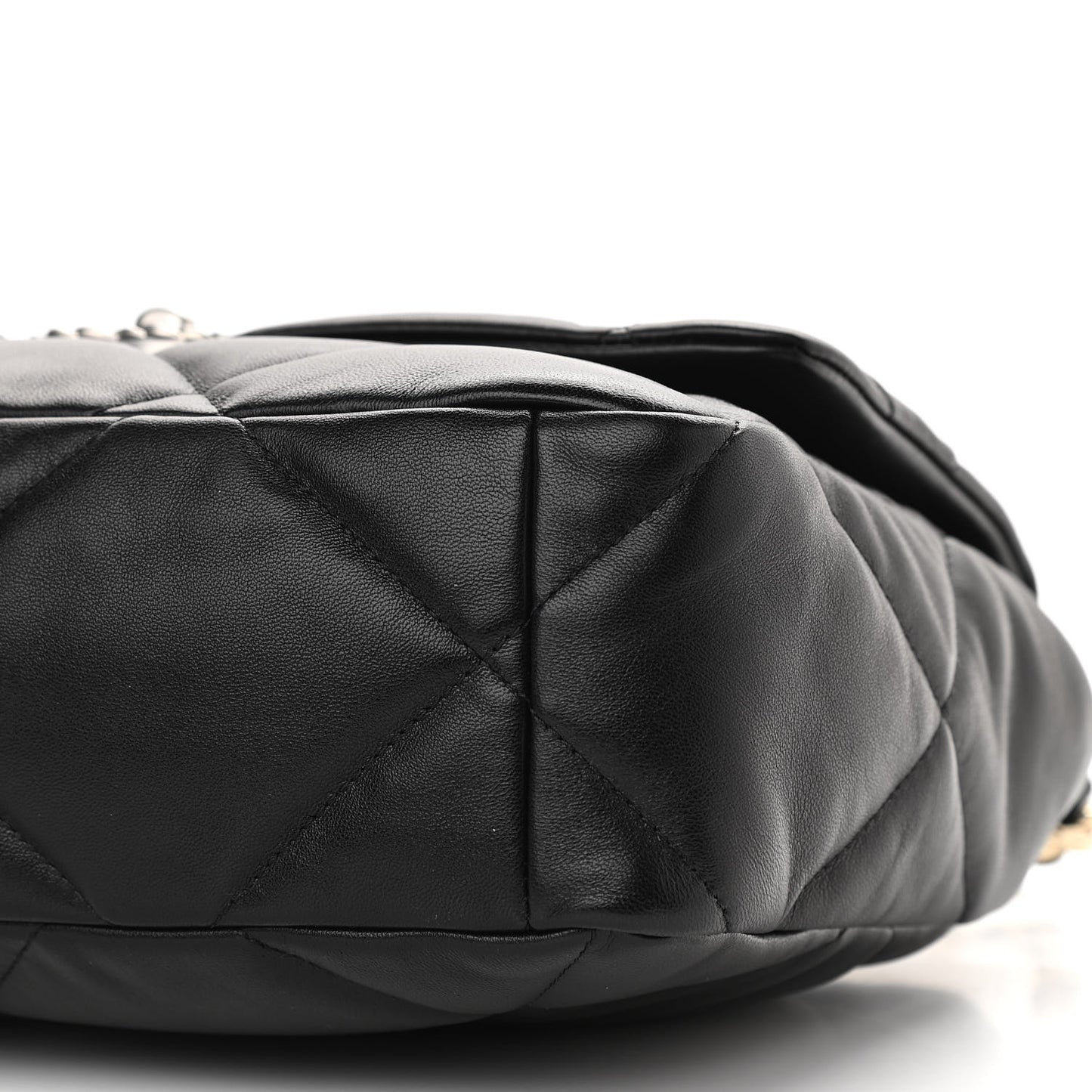 Lambskin Quilted Large Chanel 19 Flap Black