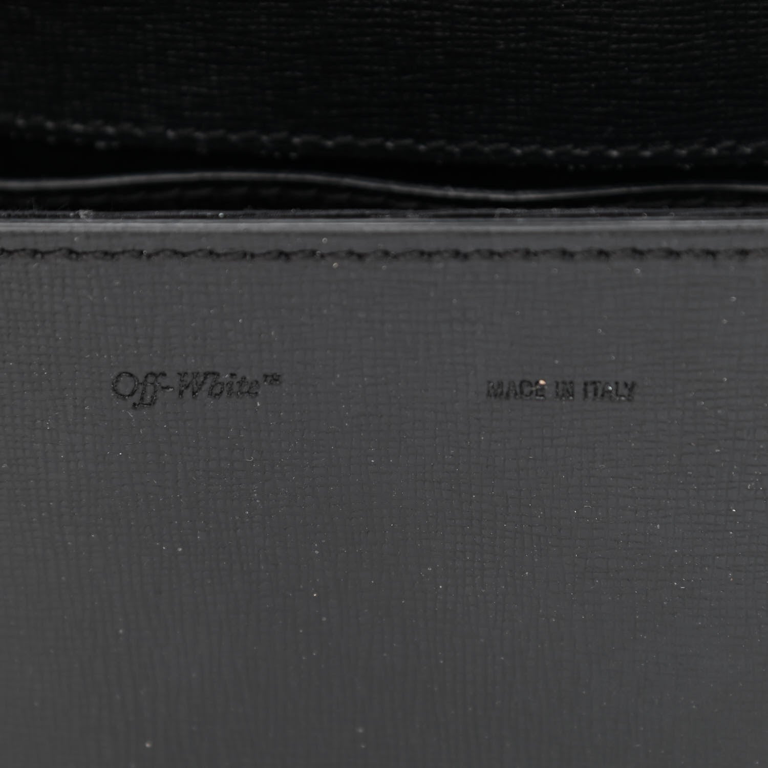 Off-White Calfskin Diag Belt Bag Black White 6 of 12