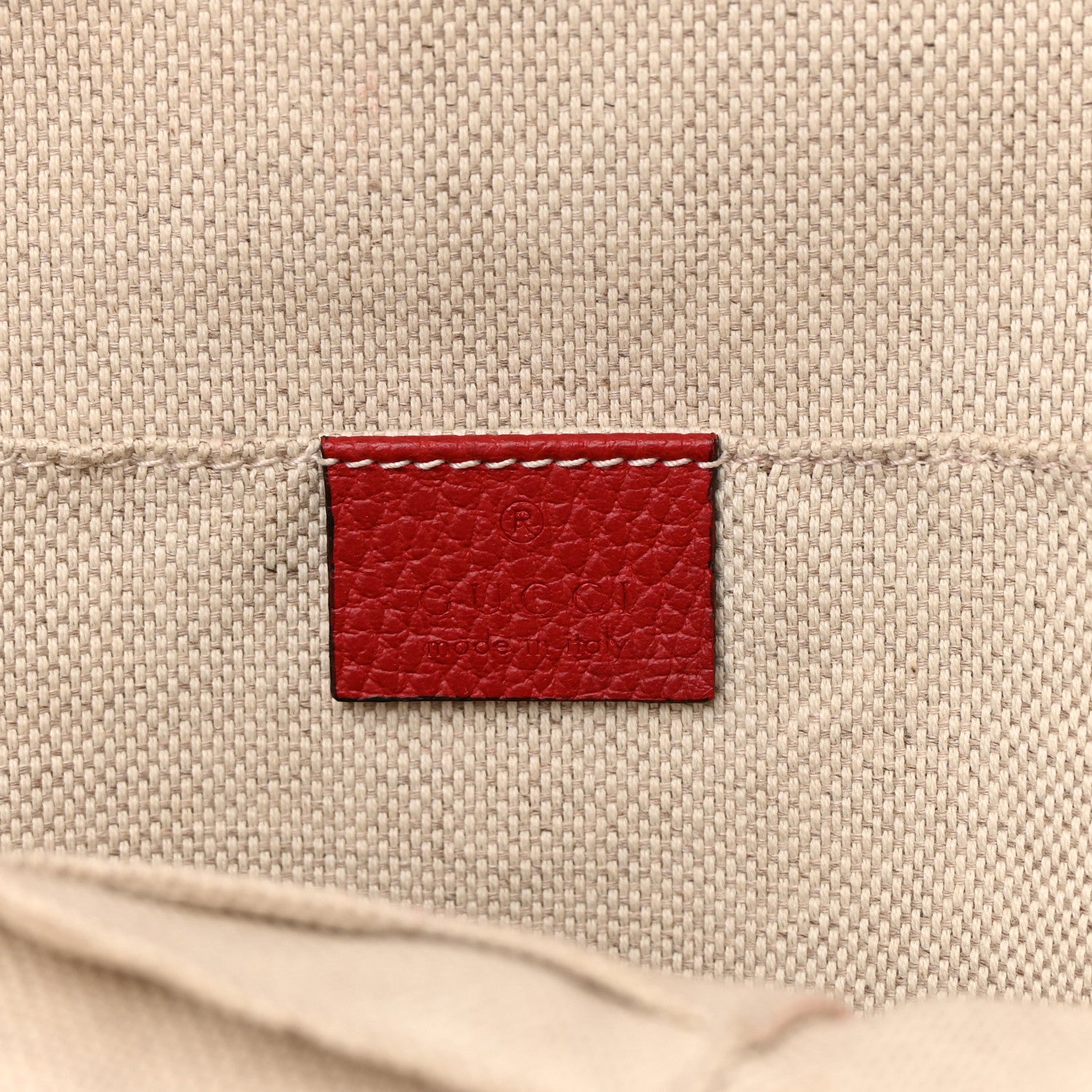 Gucci Pebbled Calfskin Soho Chain Backpack Hibiscus Red 6 of 15