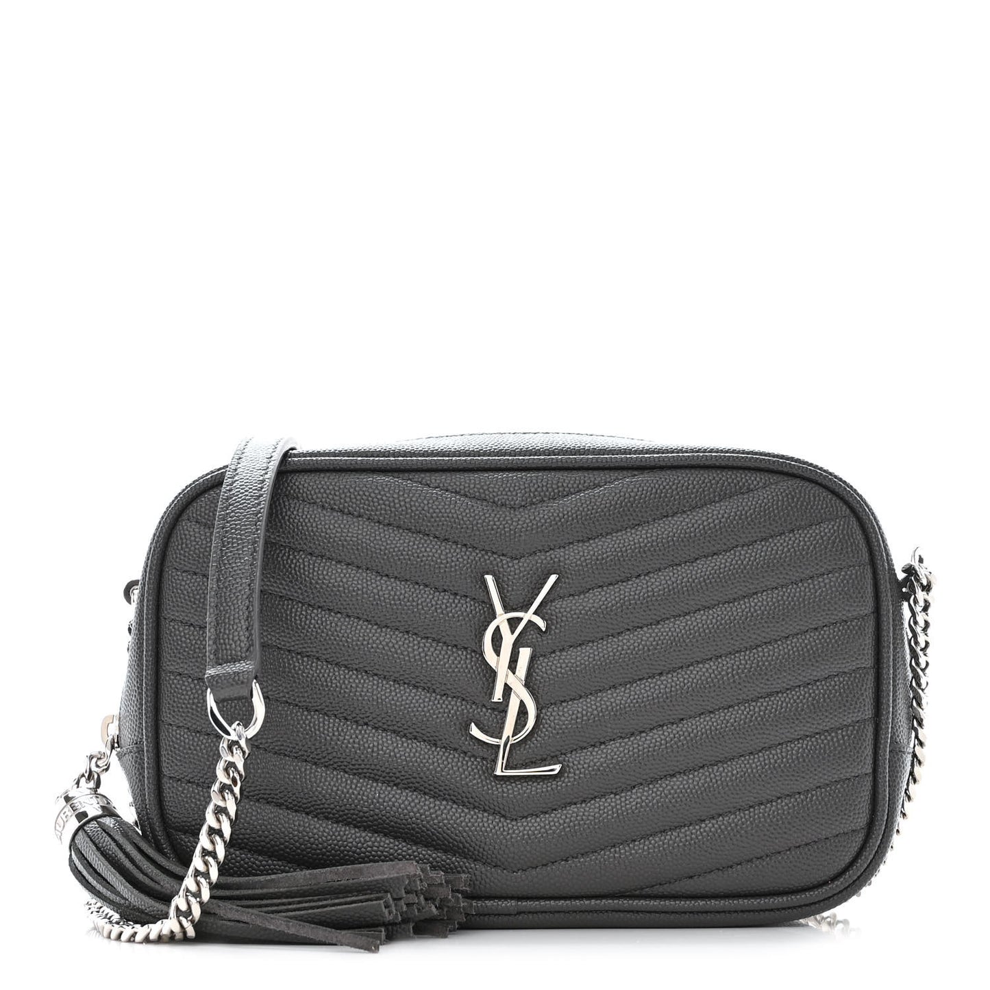 Grain De Poudre Matelasse Monogram Mini Lou Camera Bag Asphalt