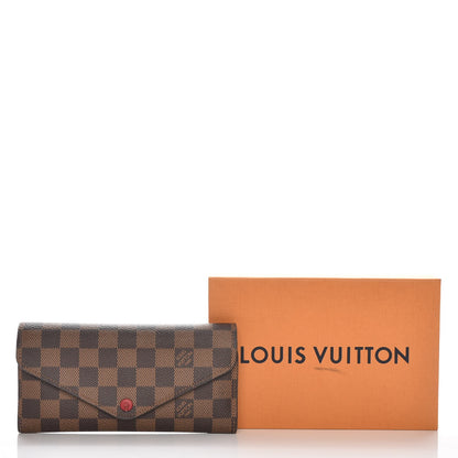 Louis Vuitton Damier Ebene Josephine Wallet Red 9 of 9