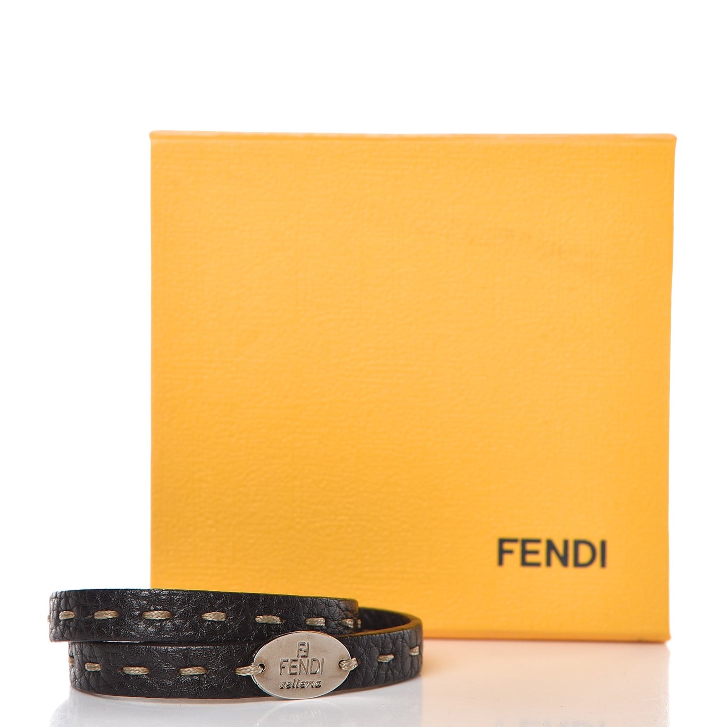 Calfskin Romano Selleria Bracelet Brown