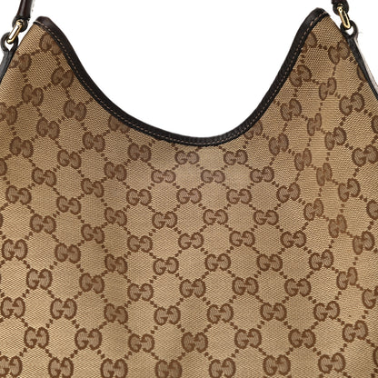 Gucci Monogram Medium New Britt Hobo Dark Brown 8 of 11