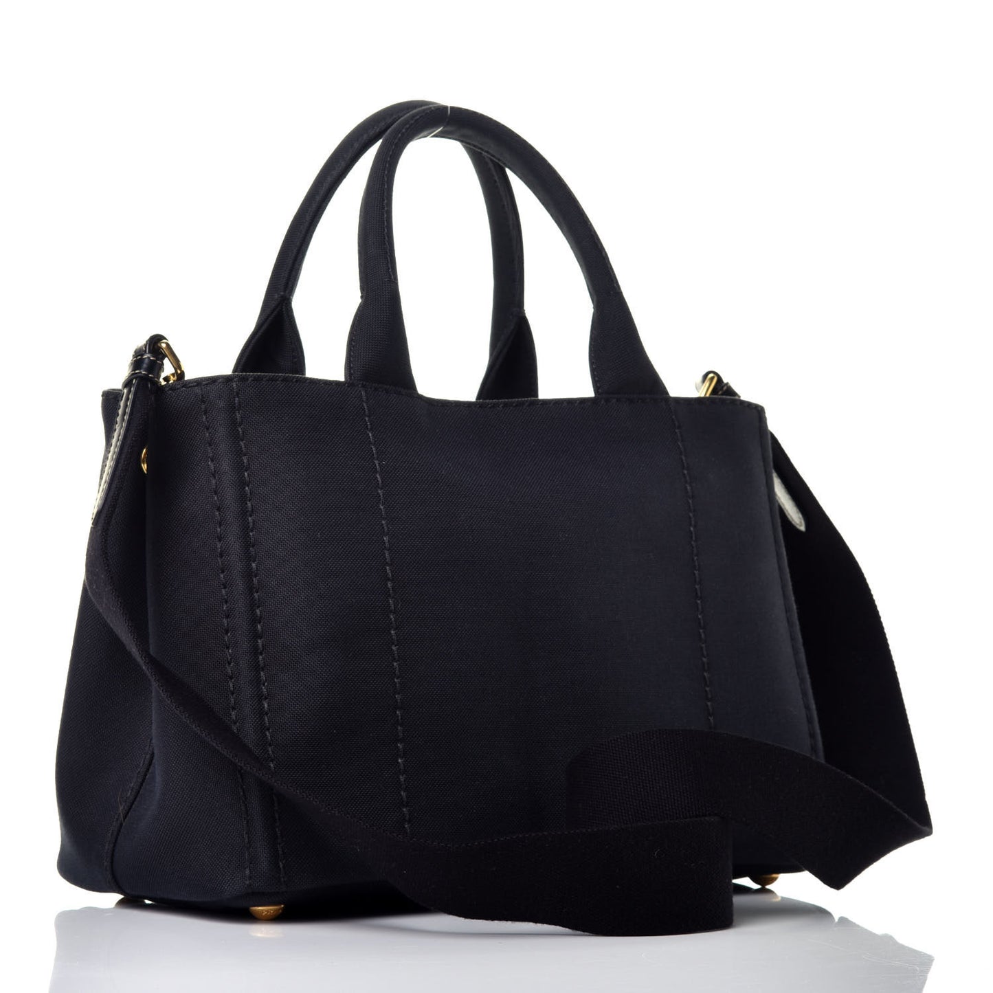 Canapa Small Logo Tote Black