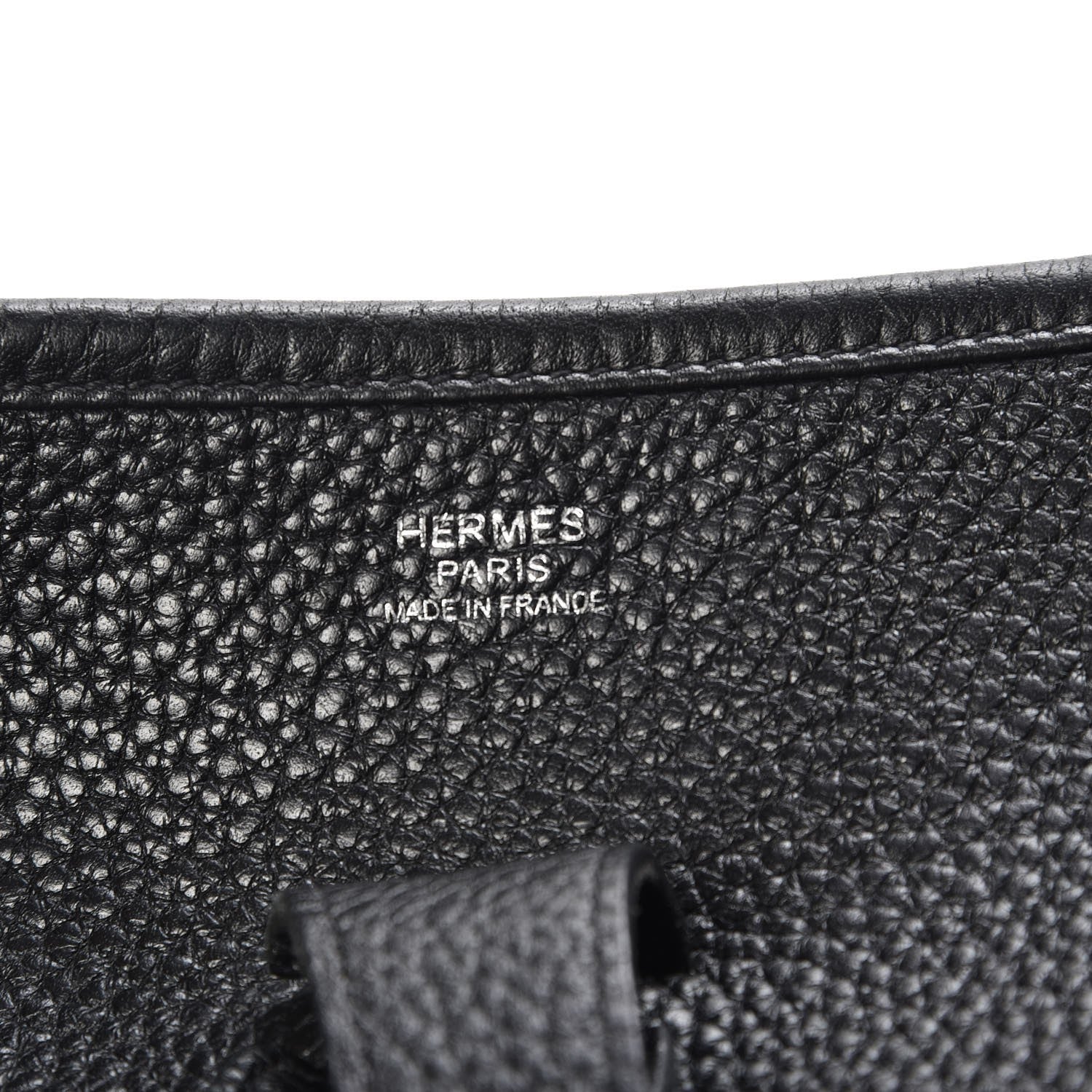 Hermes Taurillon Clemence Evelyne III GM Black 6 of 8