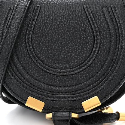 Chloe Calfskin Nano Marcie Saddle Bag Black 9 of 11