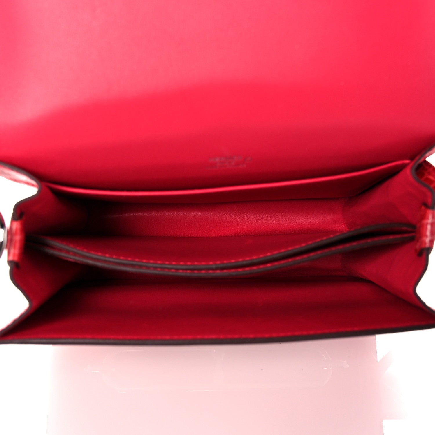 Hermes Shiny Alligator Mini Sac Roulis Bougainvillea 5 of 16