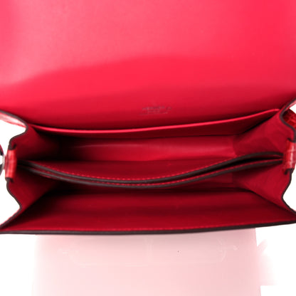 Hermes Shiny Alligator Mini Sac Roulis Bougainvillea 5 of 16