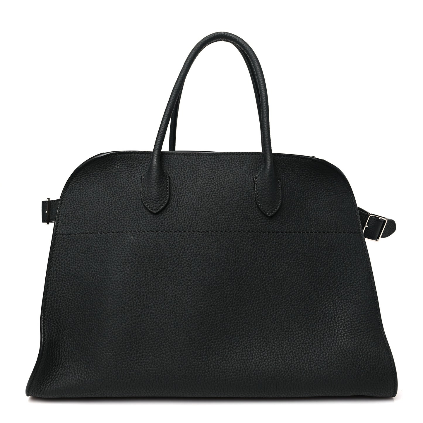 Matte Grained Calfskin Soft Margaux 15 Black