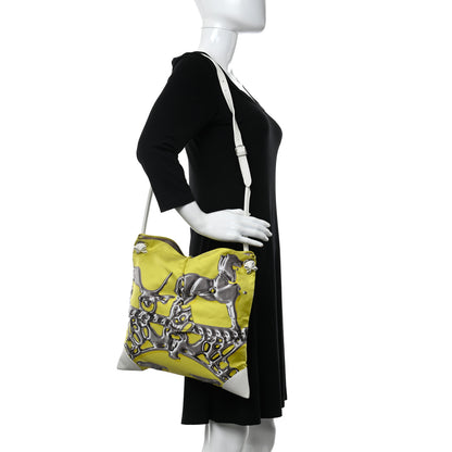 Hermes Silk Vif Argent Silky City 33 PM Lime 2 of 10
