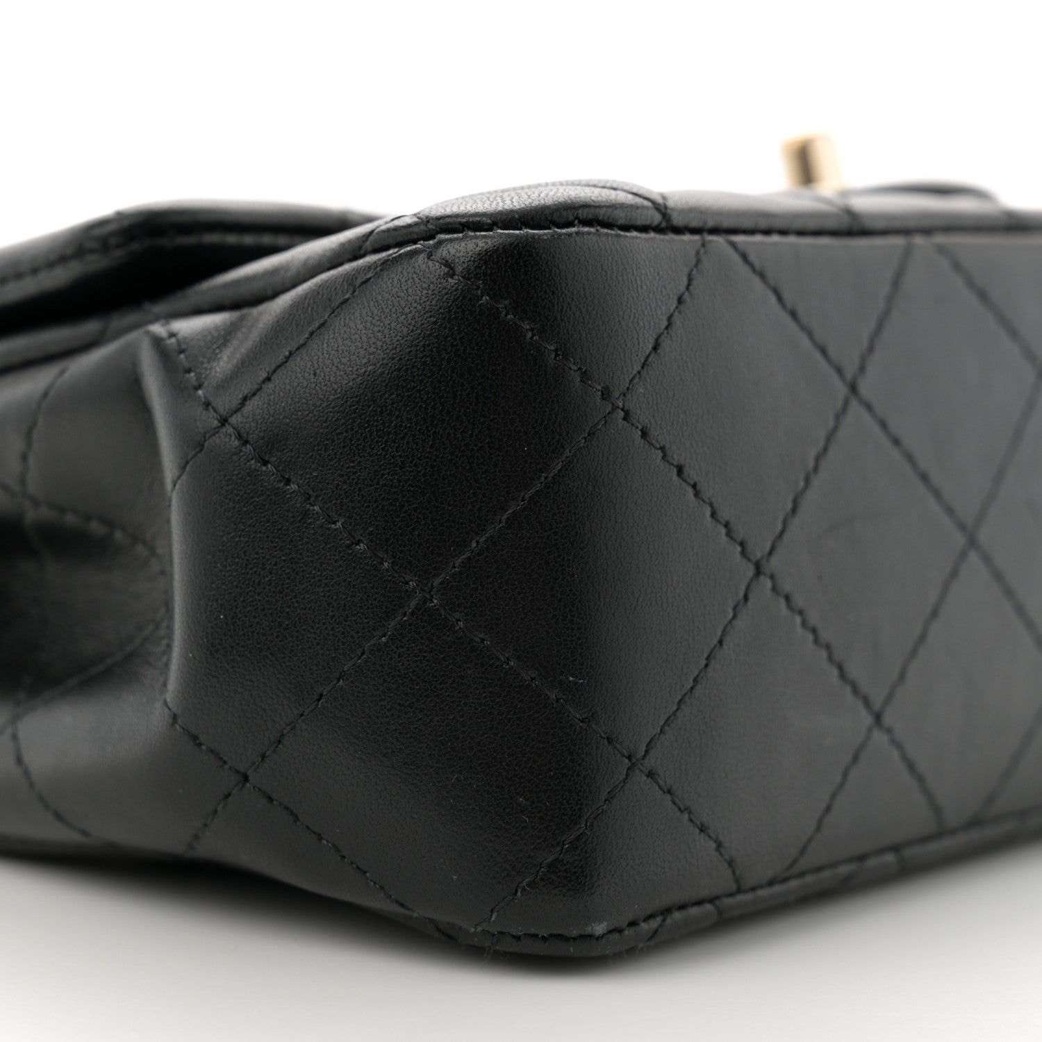 Chanel Lambskin Quilted Mini Rectangular Flap Black 9 of 12