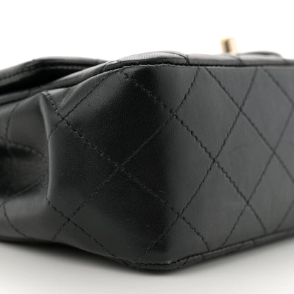 Chanel Lambskin Quilted Mini Rectangular Flap Black 9 of 12