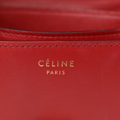 Celine Box Calfskin Small Classic Box Flap Bag Red 6 of 15
