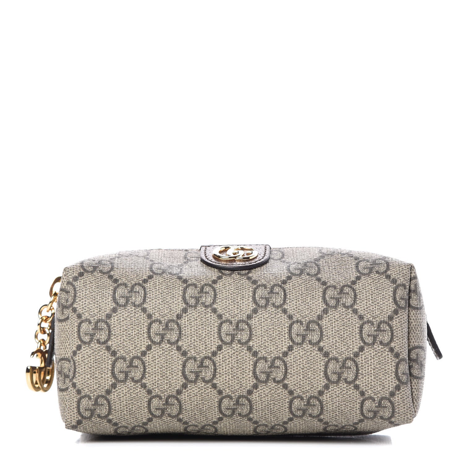 Gucci Soft GG Supreme Monogram Calfskin Small Ophidia Cosmetic Case Beige Ebony New Acero 1 of 8