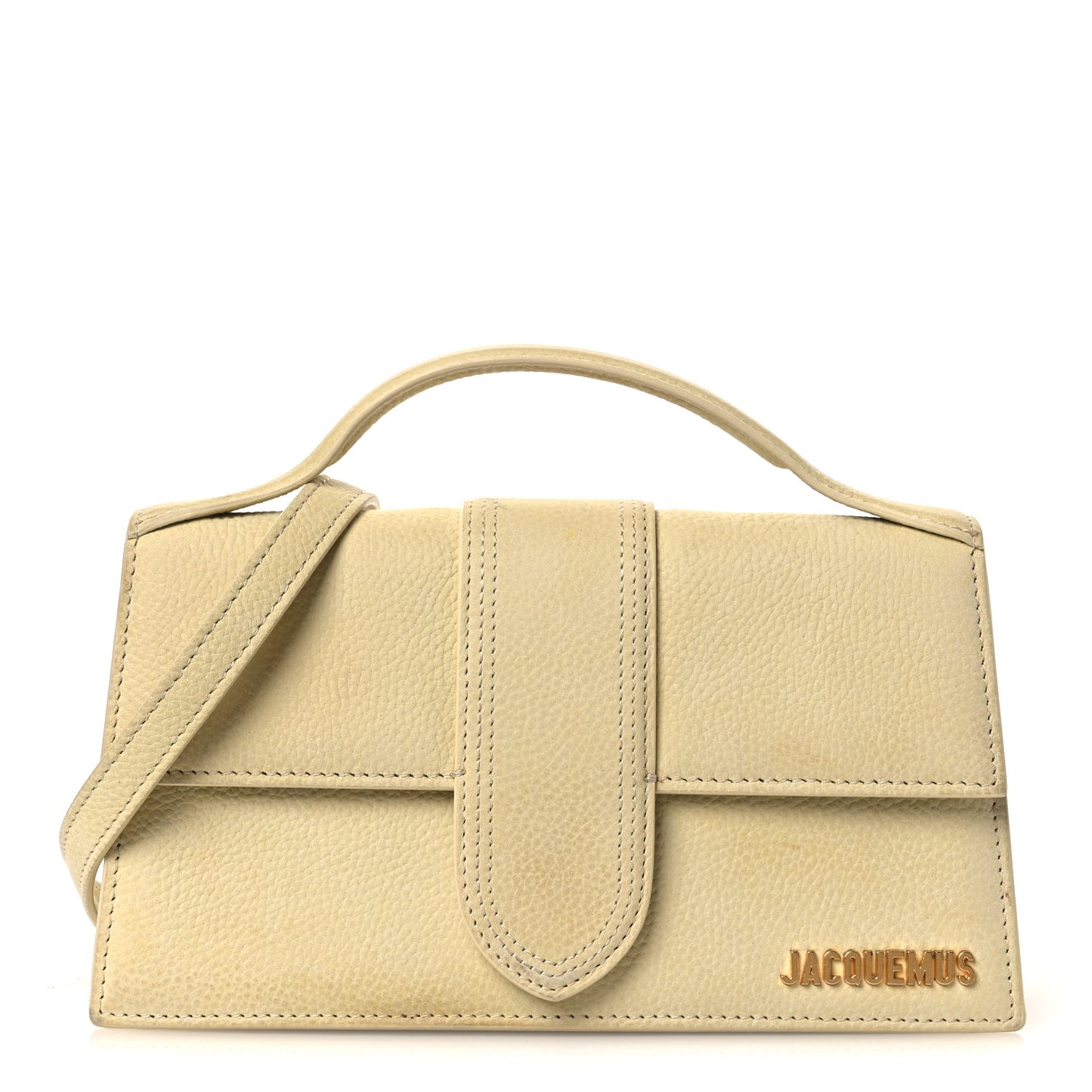 Grained Calfskin Le Grand Bambino Light Yellow