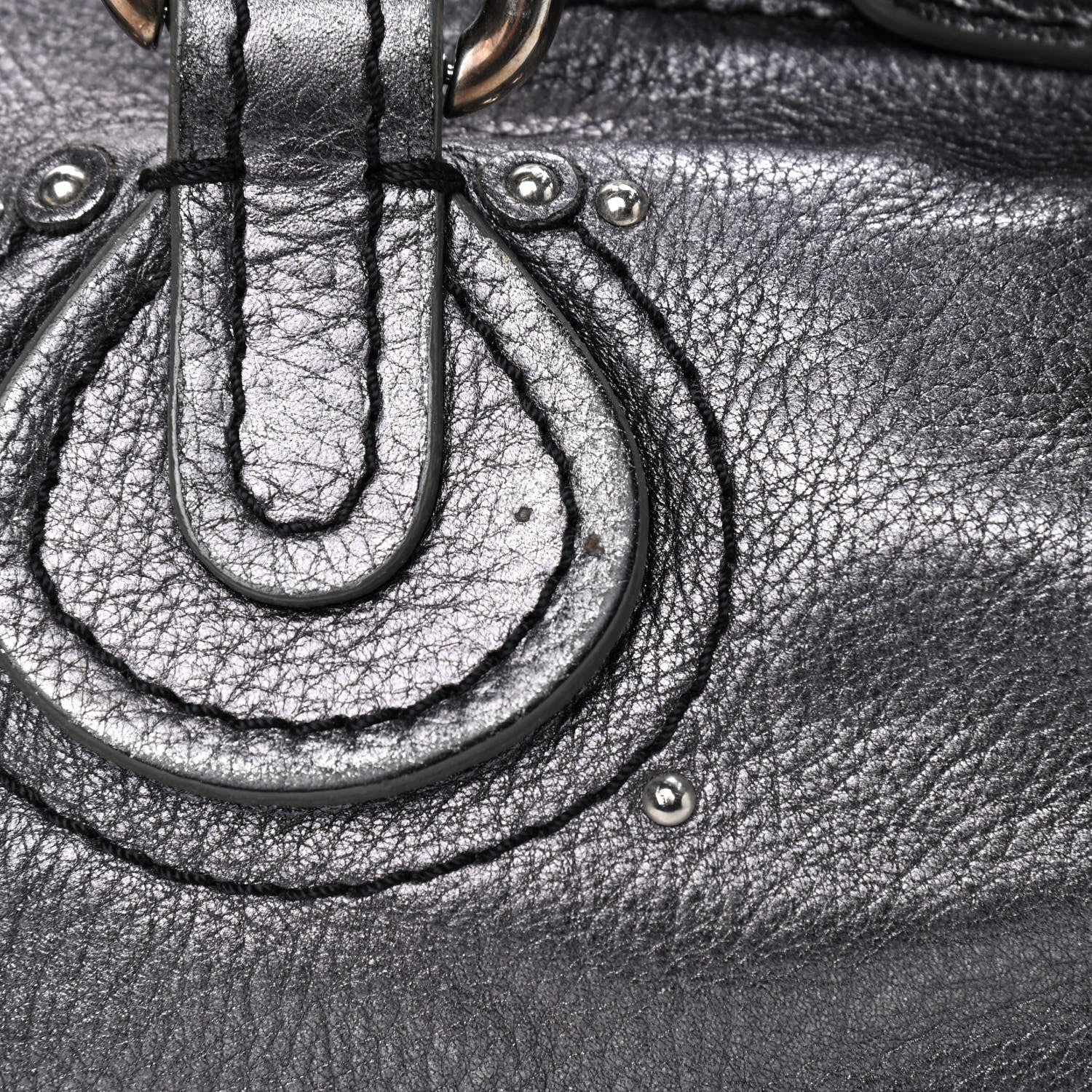 Chloe Metallic Calfskin Medium Paddington Satchel Silver 13 of 22