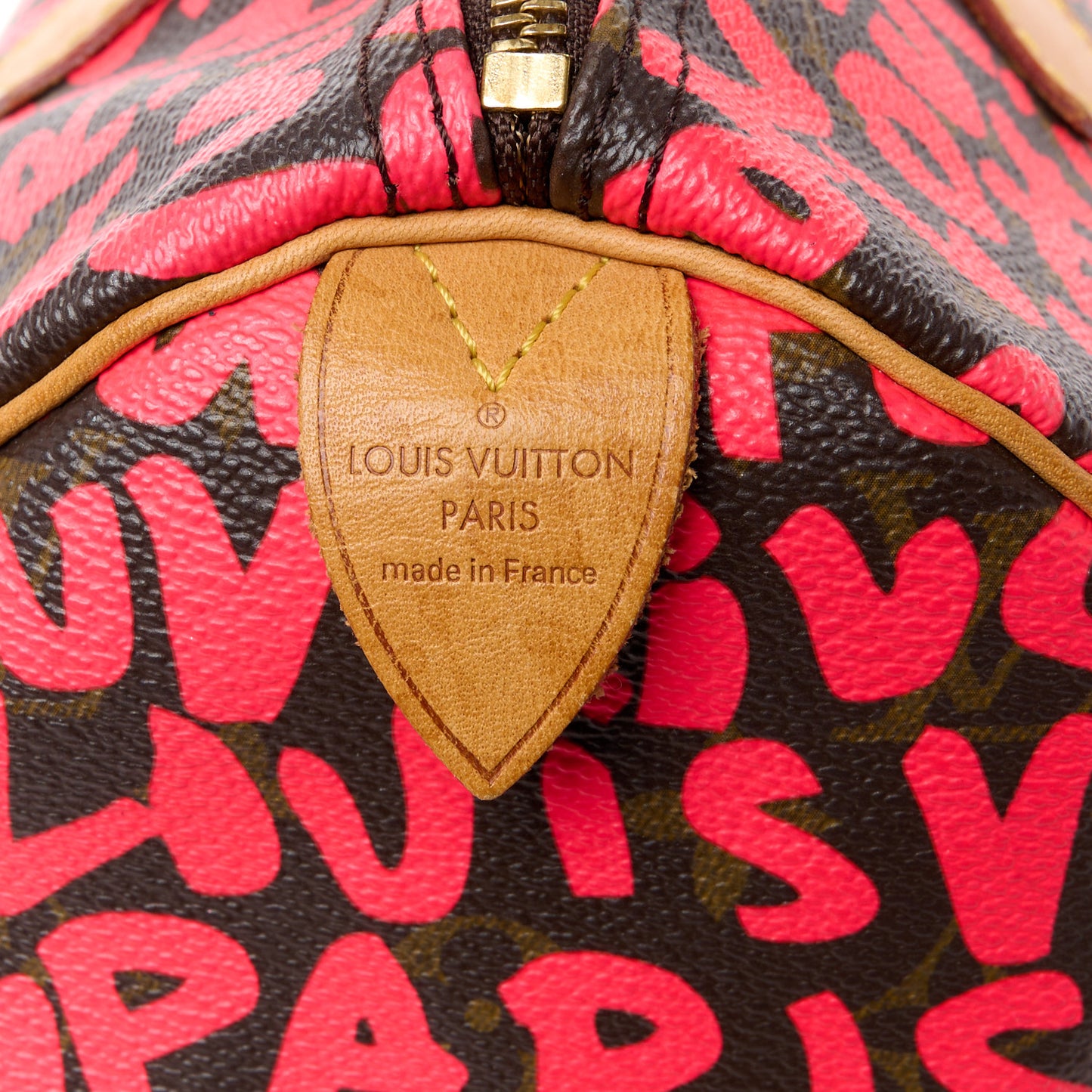 Monogram Graffiti Speedy 30 Fuchsia