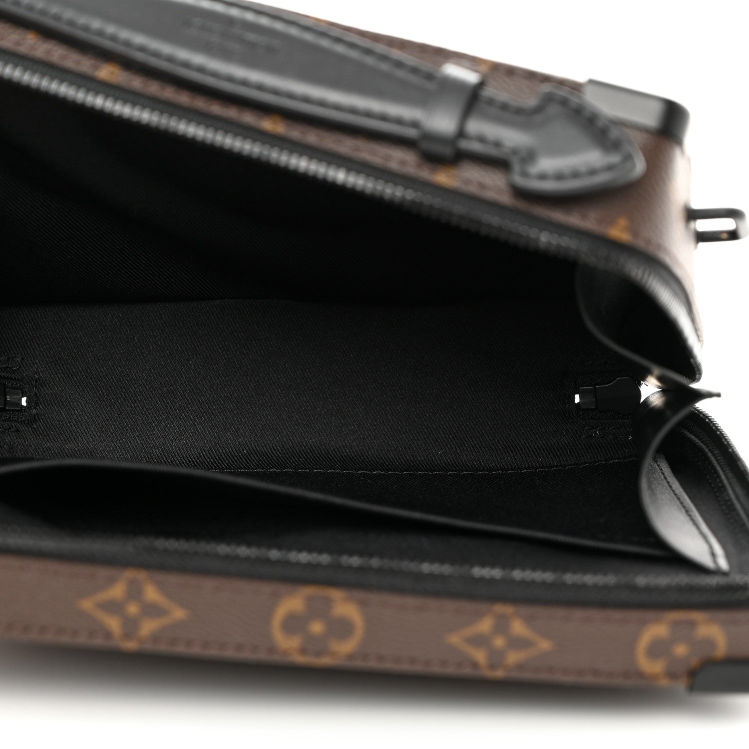Louis Vuitton LOUIS VUITTON Monogram Macassar Handle Soft Trunk Black 5 of 10