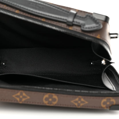 Louis Vuitton LOUIS VUITTON Monogram Macassar Handle Soft Trunk Black 5 of 10