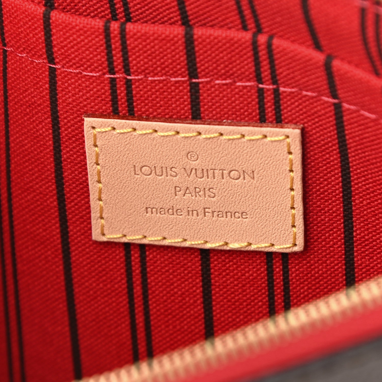Louis Vuitton Monogram Neverfull MM GM Pochette Cherry 6 of 7