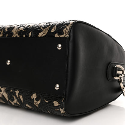 Gucci GG Supreme Monogram Arabesque Medium Boston Black 10 of 10