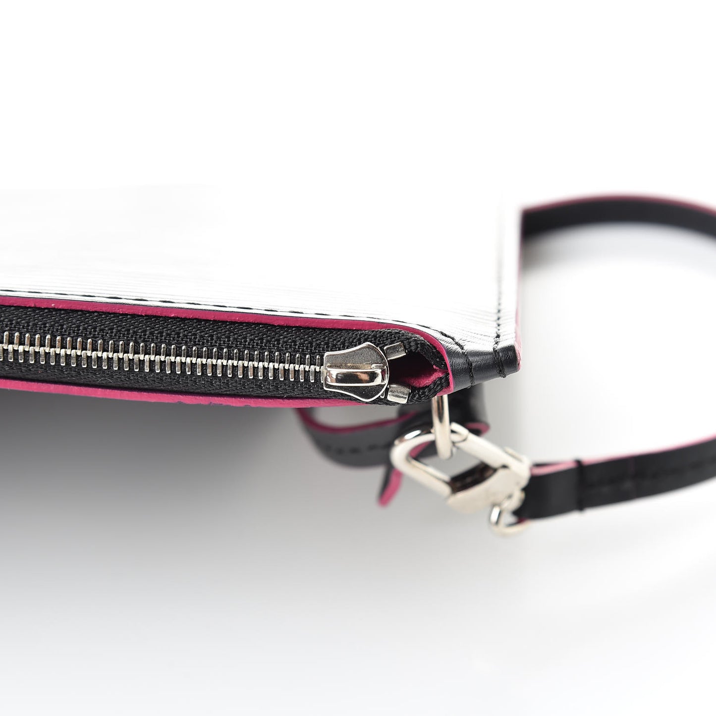 Epi Neverfull Pochette MM GM Black Hot Pink