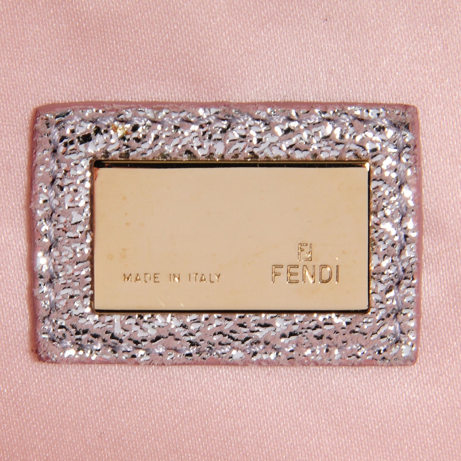 Fendi Zucchino Suede Small Forever Boston Cipria Argento Grigio 9 of 9