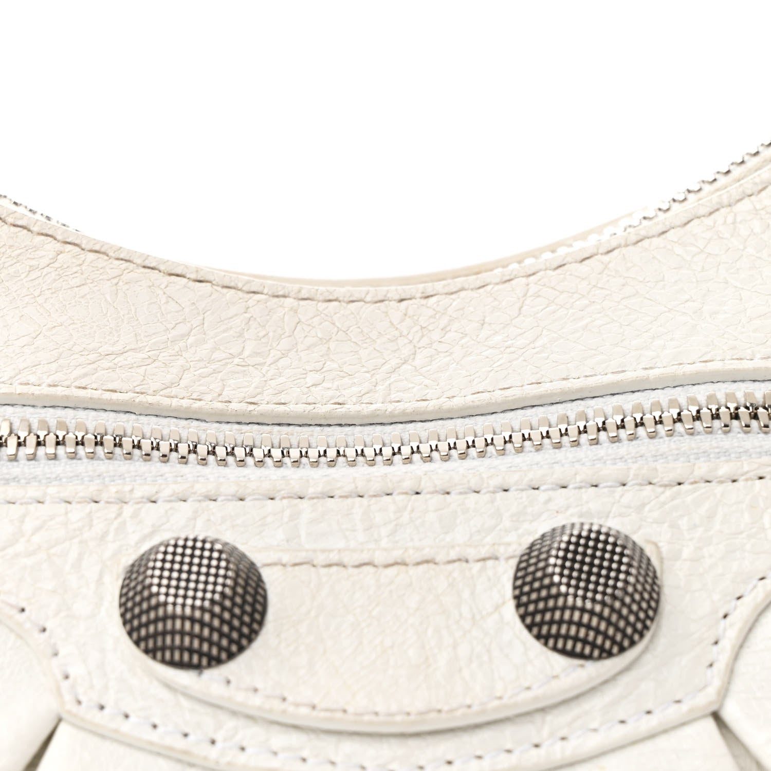 Balenciaga Agneau Arena Small Le Cagole Shoulder Bag Optic White 10 of 13