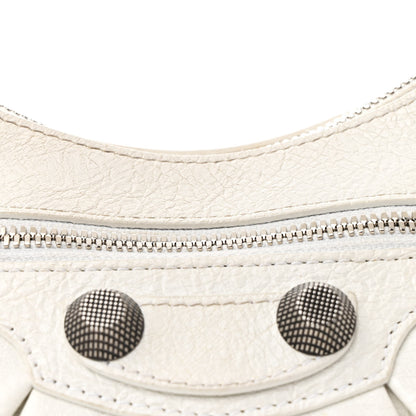 Balenciaga Agneau Arena Small Le Cagole Shoulder Bag Optic White 10 of 13