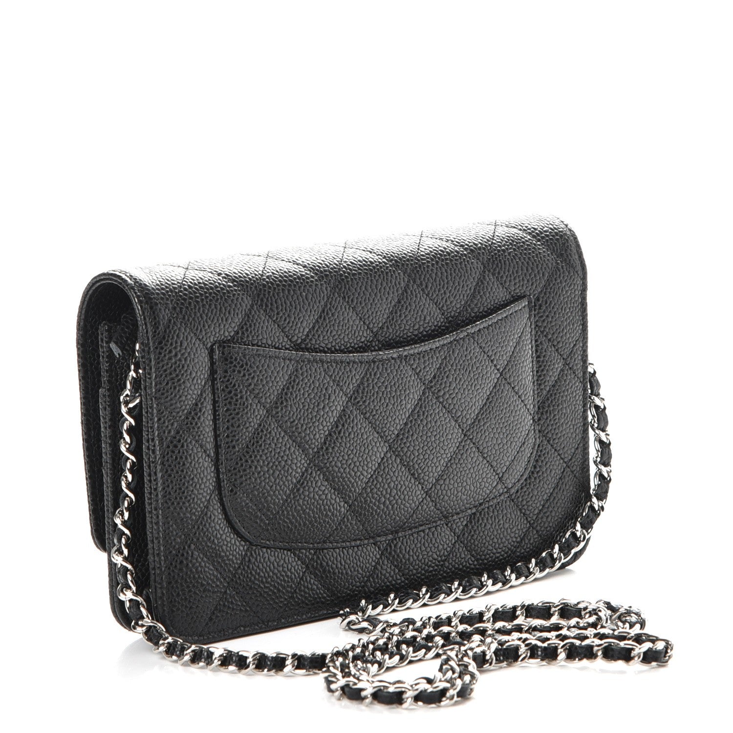Chanel Caviar Quilted Wallet On Chain WOC Black 3 of 9