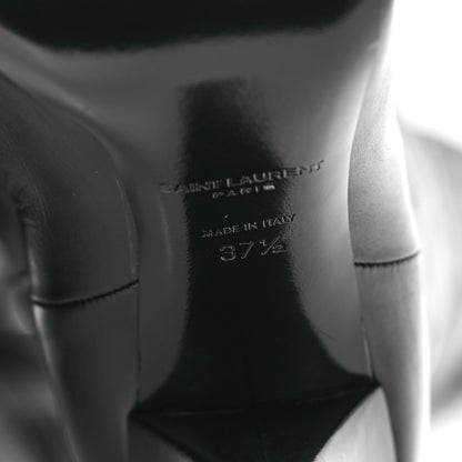 Saint Laurent Calfskin Kiki 100 Over The Knee Boots 37.5 Black 6 of 8