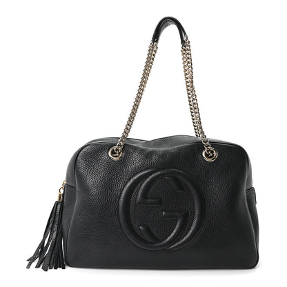 Gucci Pebbled Calfskin Medium Soho Bowler Black 1 of 9