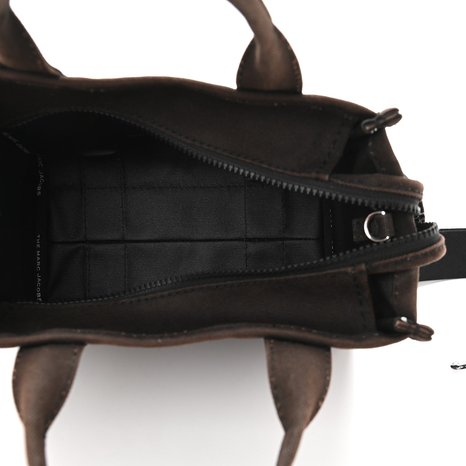 Marc Jacobs Cotton Canvas Mini The Traveler Tote Bag Black 5 of 9