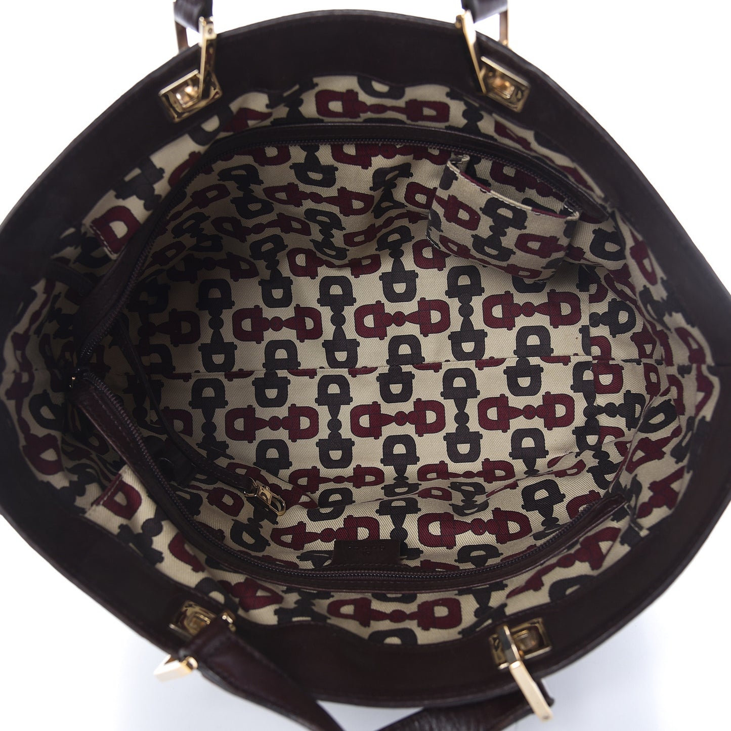 Guccissima Large Punch Tote Chocolate