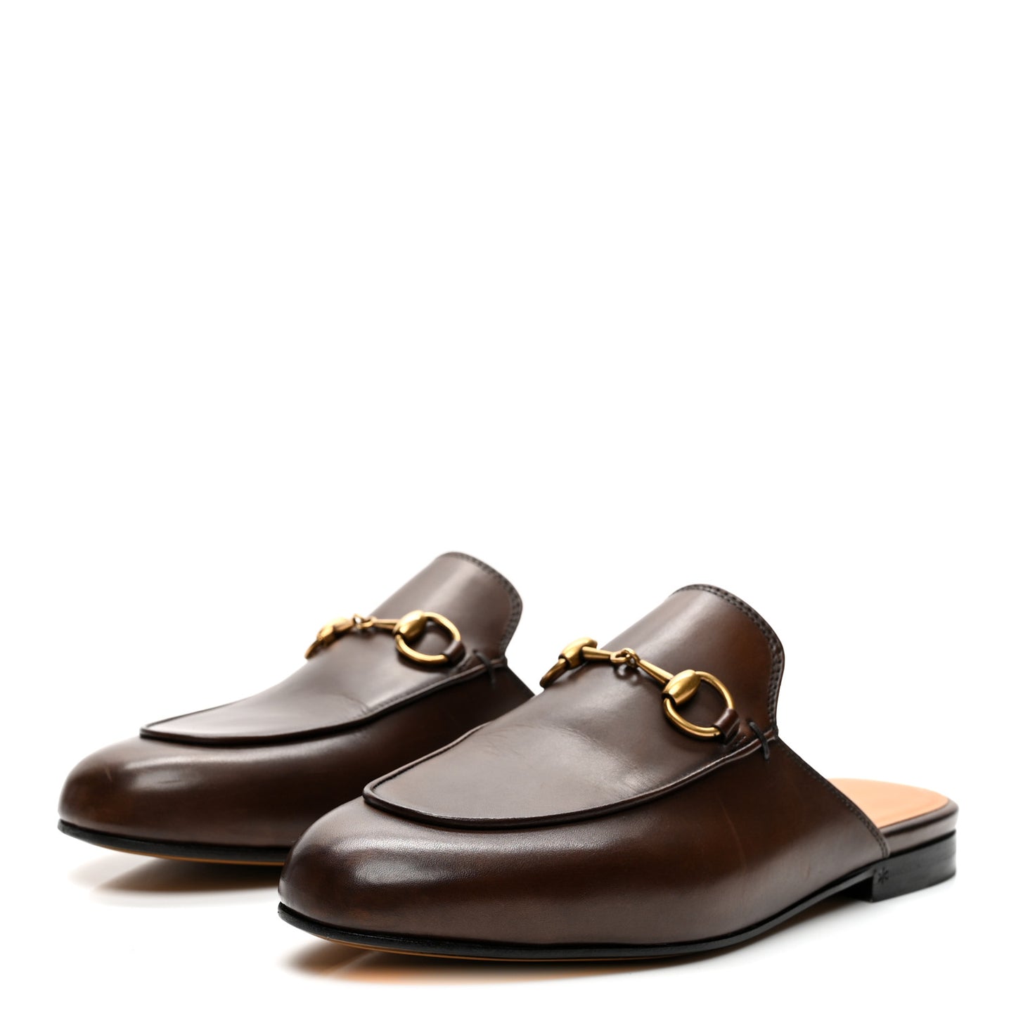 Calfskin Womens Princetown Slippers 35 Fondente Brown