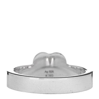 Gucci Sterling Silver Trademark Heart Ring 55 7.25 3 of 5
