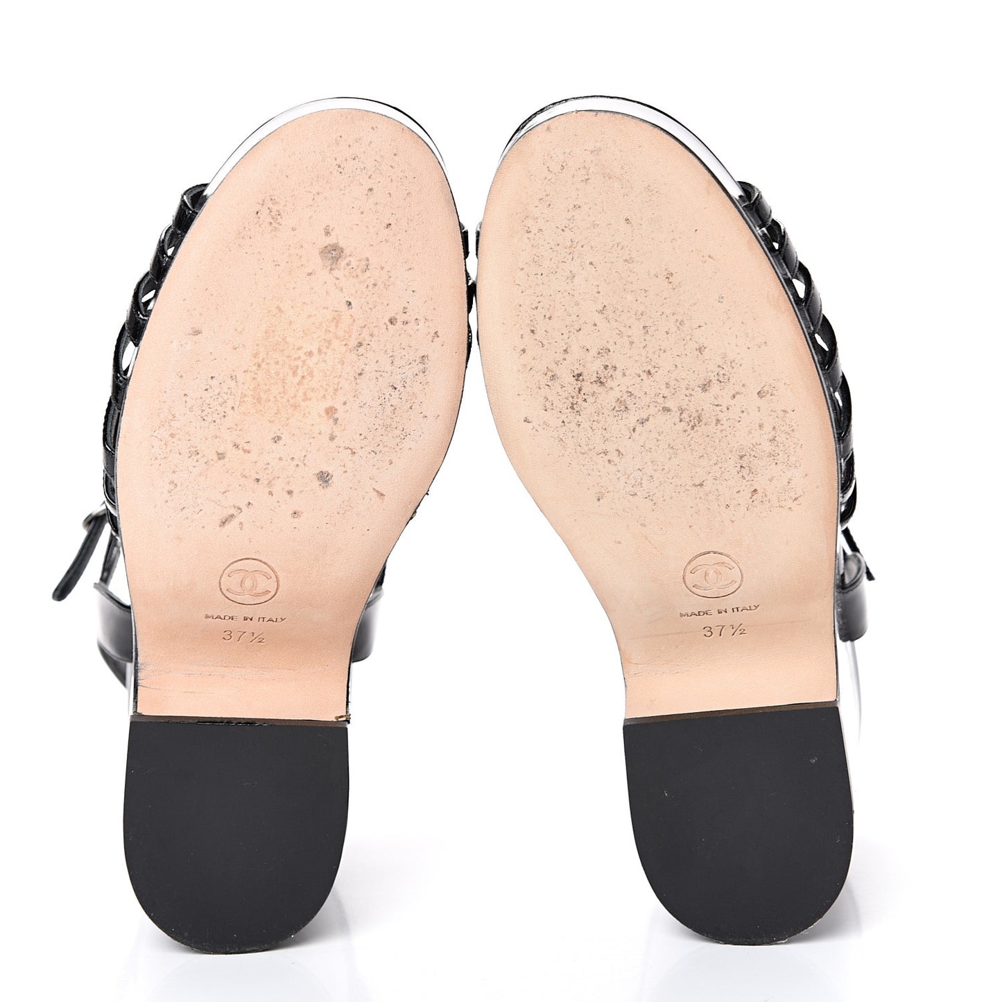 Patent CC T Strap Platform Wedges 37.5 Black