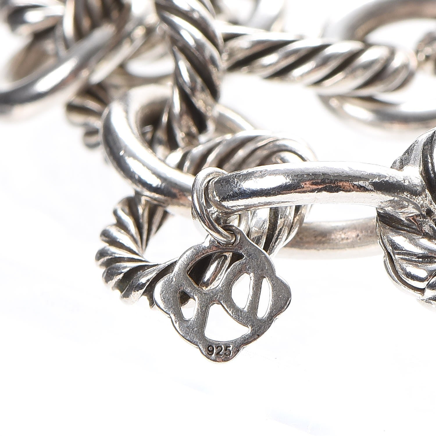David Yurman Sterling Silver 12mm Large Oval Link Bracelet 5 of 6