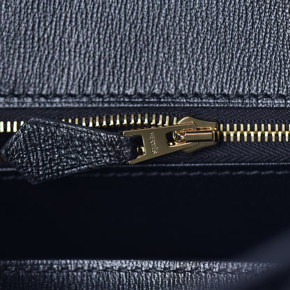 Hermes Shiny Porosus Crocodile Birkin 25 Black 9 of 35