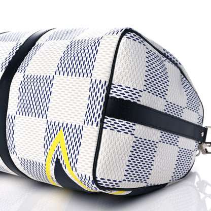 Louis Vuitton Damier Azur Latitude America's Cup Keepall Bandouliere 45 11 of 14
