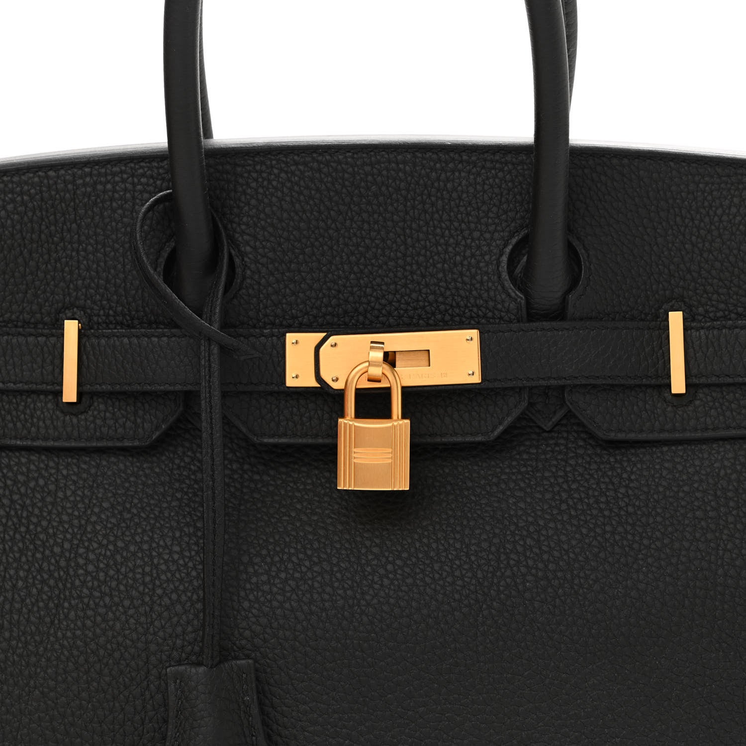 Hermes Togo Horseshoe Birkin 30 Black Rouge Grenat 8 of 11