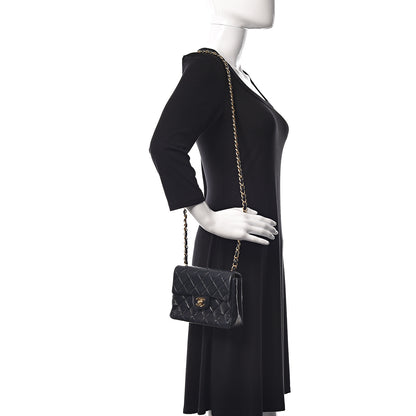 Chanel Lambskin Quilted Mini Square Flap Navy 2 of 15