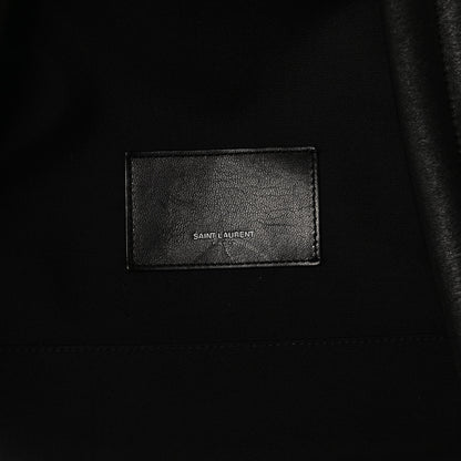Saint Laurent Lambskin Star Applique Mini City California Backpack Black 8 of 30