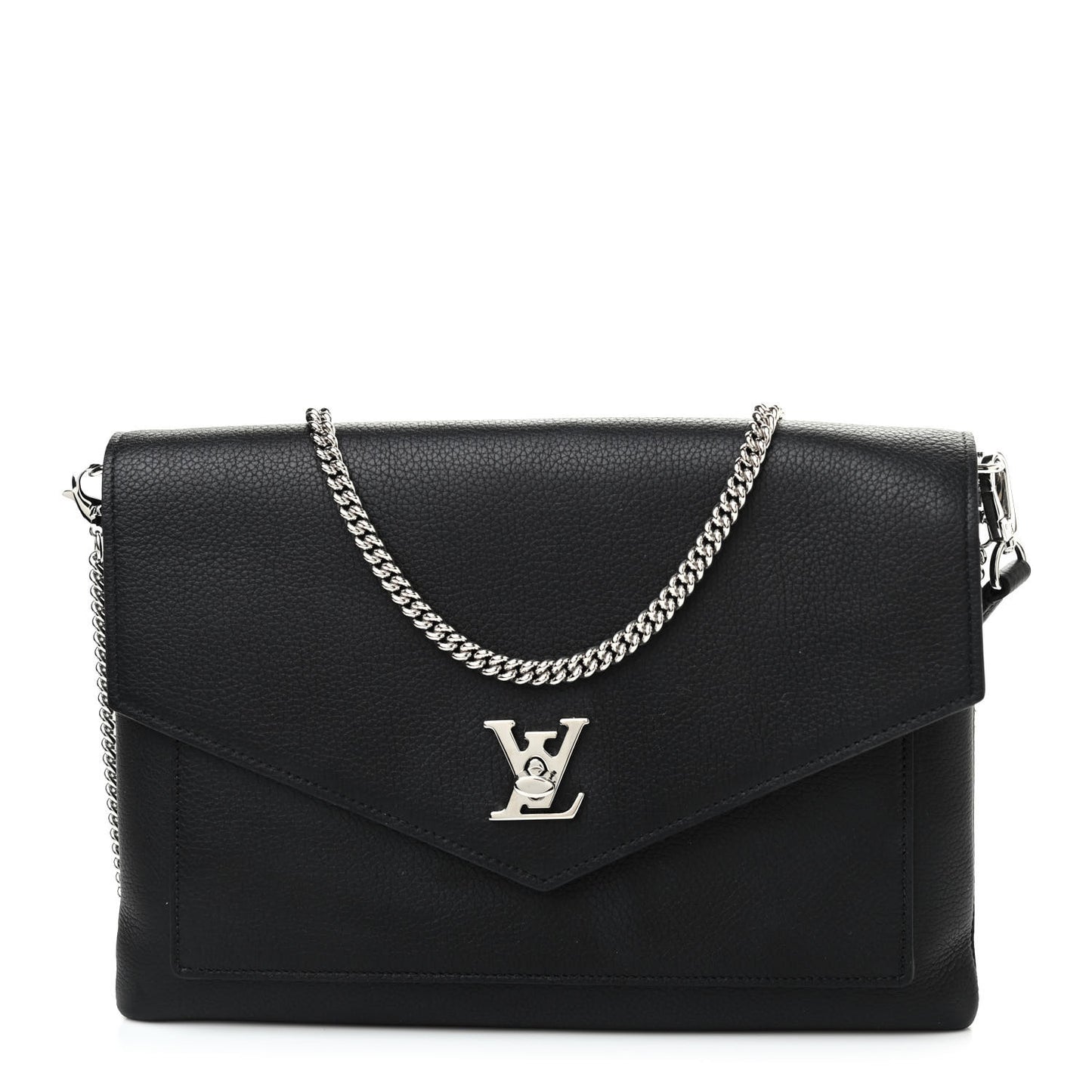 Soft Calfskin My Lockme Pochette Black