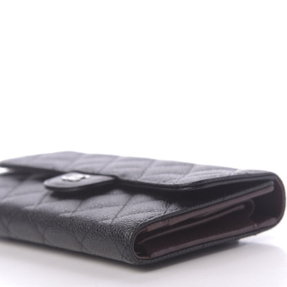 Chanel Caviar Quilted Large Flap Wallet Black 9 of 10